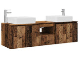 Bathroom Cabinet Set 3 pcs Old Wood 49.5 x 41 x 63 cm 3405645