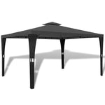 ZNTS Gazebo with Roof 3x4 m Dark Grey 41453