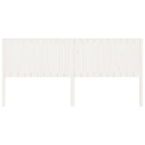 Bed Headboard White 205.5x4x100 cm Solid Wood Pine 818891