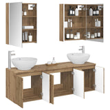 Bathroom Cabinet Set 5 pcs Artisan Oak Engineered Wood 3406494