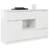 Sideboard High Gloss White 100 x 30 x 65.6 Engineered Wood 888791