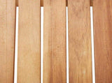 3 Piece Garden Dining Set Poly Rattan & Solid Acacia Wood Grey 3059464