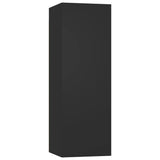 5 Piece TV Cabinet Set Black Engineered Wood 3114439