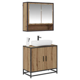 Bathroom Furniture Set 2 pcs Artisan Oak Engineered Wood 3402346