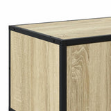 TV Cabinet Sonoma Oak 100x35x41 cm Engineered Wood and Metal 848835