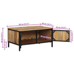 ZNTS Coffee Table 80x50x40 cm Solid Rough Wood Mango 374065