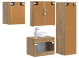 Bathroom Cabinet Set 5 pcs Artisan Oak 53 x 15.5 x 70 cm 3407310