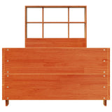 Bed Frame without Mattress Wax Brown 90x190 cm Single Solid Wood Pine 3323712