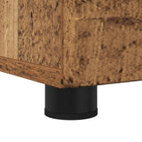 Bathroom Cabinet with Storage Old Wood 30 x 35 x 192 cm 883342