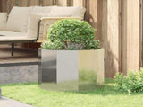 Planter Silver 60 x 60 x 50 cm Galvanised Steel 883764
