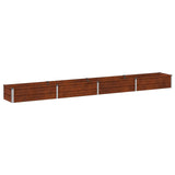 Raised Garden Bed Weathering Steel 320 x 40 x 24 cm 8006347
