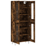 Highboard Smoked Oak 69.5x34x180 cm Engineered Wood 3198310