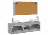 Bathroom Furniture Set 4 pcs Grey Sonoma 3406700