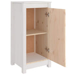 ZNTS Sideboard White 39x35x80 cm Solid Wood Pine 813726