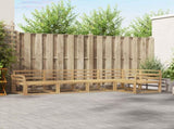 Outdoor Sofa Set 5 pcs White 329 x 170.5 x 73 cm 3386443