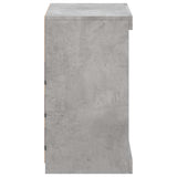 Sideboard with LED Lights Concrete Grey 60.5x37x67 cm 836696