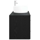 Bathroom Furniture Set 2 pcs Black Oak Engineered Wood 3404001