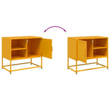 TV Cabinet Mustard Yellow 68x39x60.5 cm Steel 846521