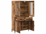 Highboard Old Wood 69.5 x 34 x 180 cm Engineered Wood 3415652