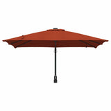 Garden Parasol Terracotta 248.5 x 247.5 x 160 cm 42003256