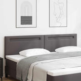LED Headboard Grey 200 cm Faux Leather 42007315