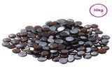 Glass Nugget 17-19 mm Amber Flash Glass 42041596