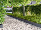 Lawn Edging 10 pcs 100 x 25 cm Steel Anthracite 8008608