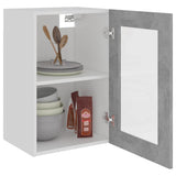 Hanging Glass Cabinet Lyon Concrete Grey 40x31x60 cm Engineered Wood 802509