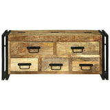 Coffee Table with Drawer Brown 90 x 50 x 38 cm Solid Mango Wood 4104724