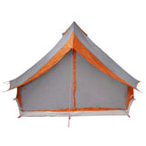 Tipi Tent with Roof Grey and Orange 400 x 346 x 250 cm Taffeta 42000980
