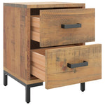 ZNTS Bedside Cabinets 2 pcs 36x30x45 cm Solid Wood Pine 3120338