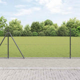 Welded Wire Fence with Concrete Base 25 x 0.8 m 3352550