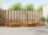 Outdoor Sofa Set 7 pcs Natural Solid Acacia Wood 3373769