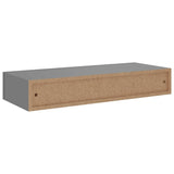 ZNTS Wall-mounted Drawer Shelf Grey 60x23.5x10cm MDF 330259