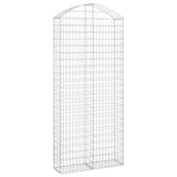 Arched Gabion Basket 100x30x220/240 cm Galvanised Iron 153431