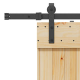 Sliding Door NARVIK Natural and Black 3445260
