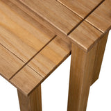 Nesting Tables 2 pcs Solid Pine Wood Panama Range 282676
