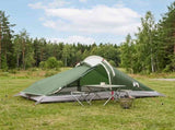 Backpacking Tent Green 4-Person 185T Polyester with PU Coating 42018571