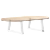 Coffee Table Legs V-Shape 2 pcs White 60x cm Steel 4012533