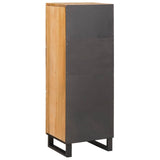 Highboard with Storage Brown 90 x 33 x 75 cm Solid Mango Wood 4018073