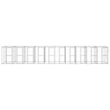 Outdoor Dog Kennel Galvanised Steel 24,2 m 3082290