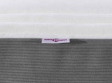 Bed Mattress with Mattress Light Grey 100 x 200 cm Fabric 42008271