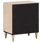 ZNTS Bedside Cabinet 50x33x60 cm Solid Wood Mango 358259