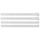 Drawer Slide 55 pcs White Steel 864658