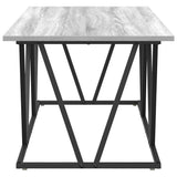 Coffee Table Grey 100 x 50 x 40 cm Engineered Wood and Metal 869711