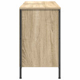 Basin Cabinet with Drawers Sonoma Oak 90x34.5x60 cm 861888