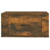 ZNTS Wall-mounted Bedside Cabinets 2 pcs Smoked Oak 50x36x25 cm 816851
