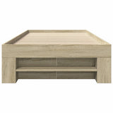 Bed Frame without Mattress Sonoma Oak 90x190 cm Single Engineered Wood 3295522