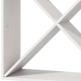 Wine Rack 4 pcs White 62 x 25 x 62 cm Solid Pine Wood 893317