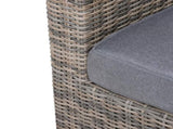 5 Piece Rattan Garden Furniture Set w/ 10cm Thick Cushions, Aluminium Frame Wicker Outdoor Balcony T3398P320098